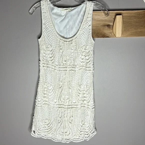 lace dress urban outfitters UO Perfectly Victorian Lace Trim Corset Midi Dress in Brown Cotton, Women's XL at Urban Outfitters